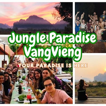 Jungle Paradise Vangvieng - Bungalows Vang Vieng Ngoại thất bức ảnh