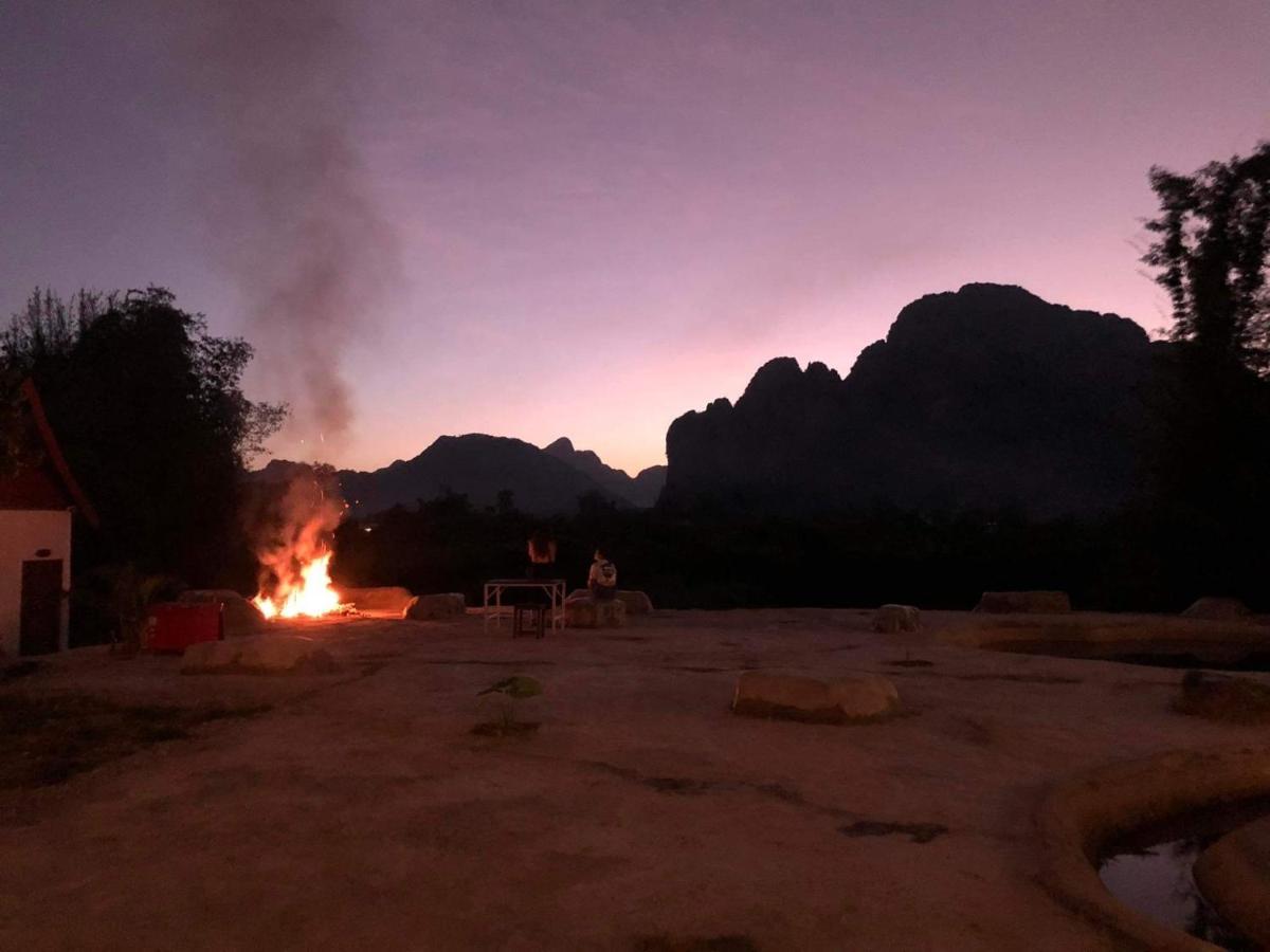 Jungle Paradise Vangvieng - Bungalows Vang Vieng Ngoại thất bức ảnh