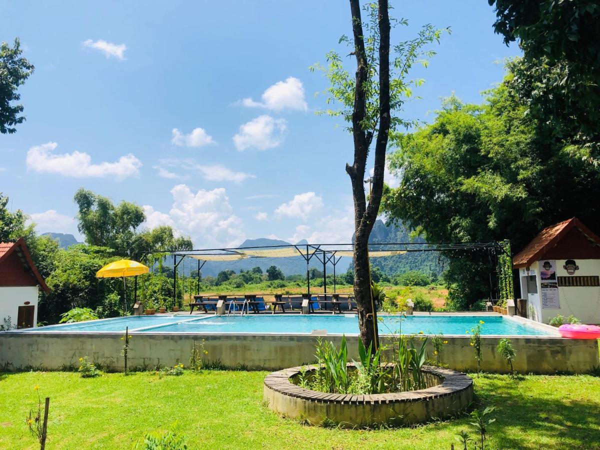 Jungle Paradise Vangvieng - Bungalows Vang Vieng Ngoại thất bức ảnh